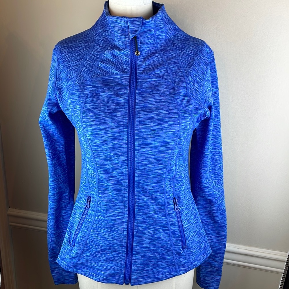 Lululemon Define Jacket size 12 blue striped